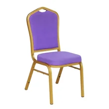 Factory wholesale high cost performance stackable hotel banquet wedding metal chair restaurant dining chair activity chair