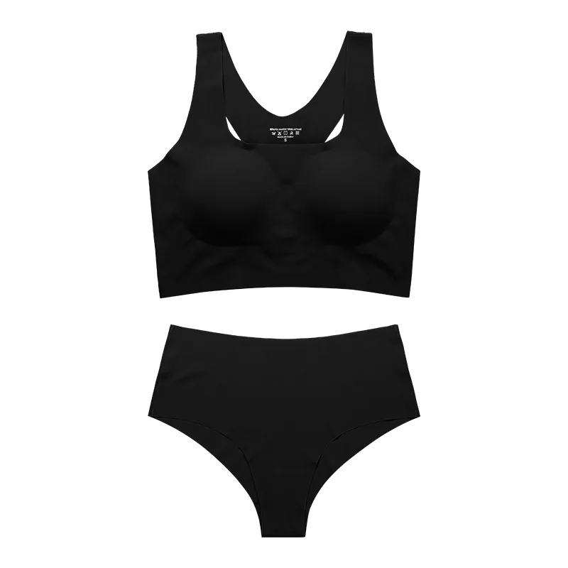 B1688-24 beige sports bra and bottom front view