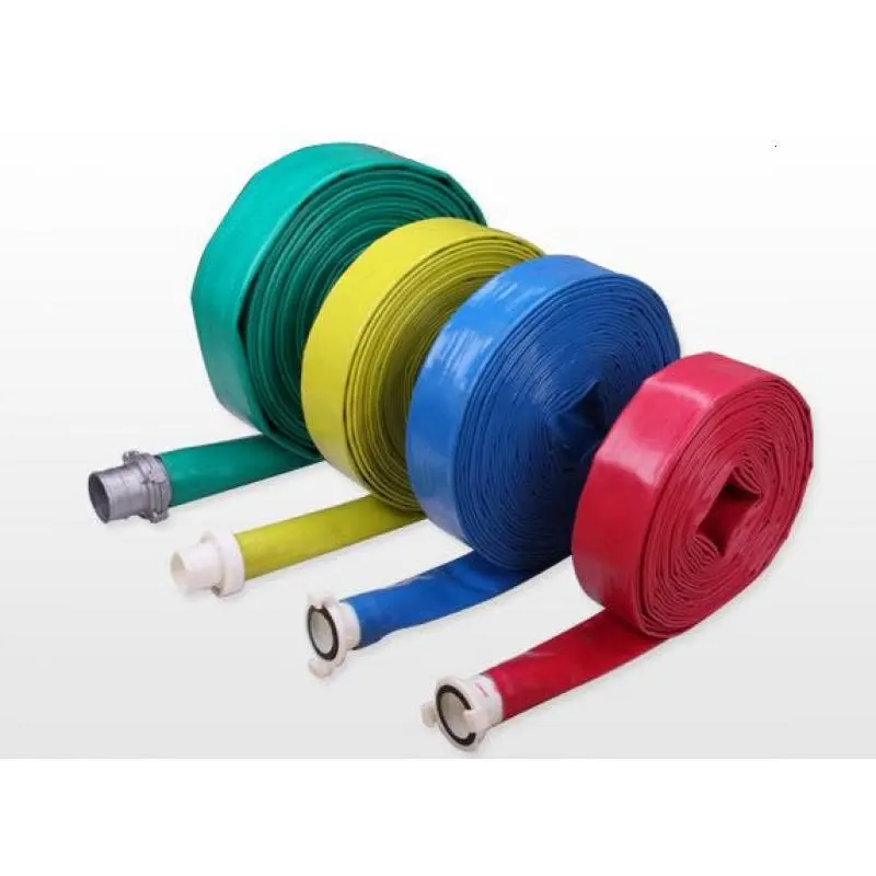3 Inch Water Pump Discharge Pipe Lay Flat Hoses Outlet Braided Spray Irrigation PVC Layflat Hose
