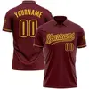 Burgundyyellow  Burgundy Text