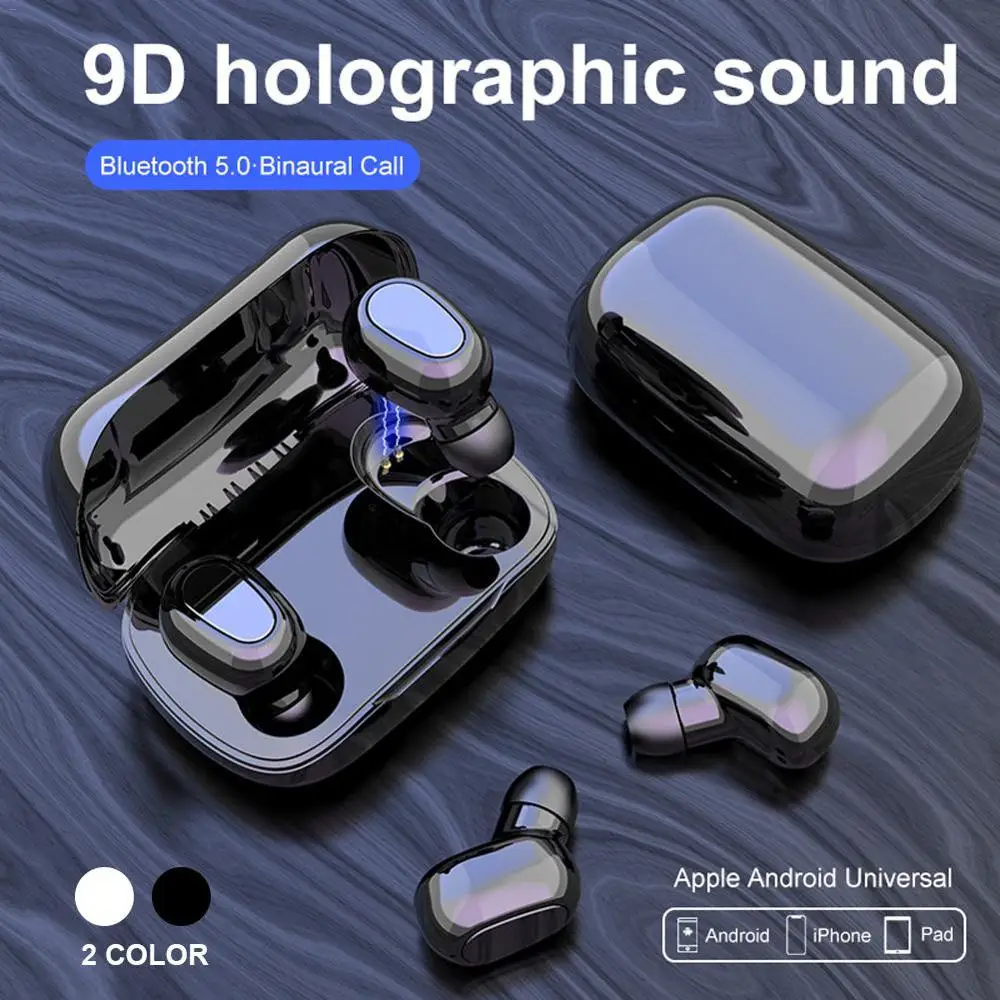 L21 TWS Wireless Earphones Bluetooth HD Call Headphones Stereo Headset  With Charging CaseHi-fi Sound Bluetooth Headset