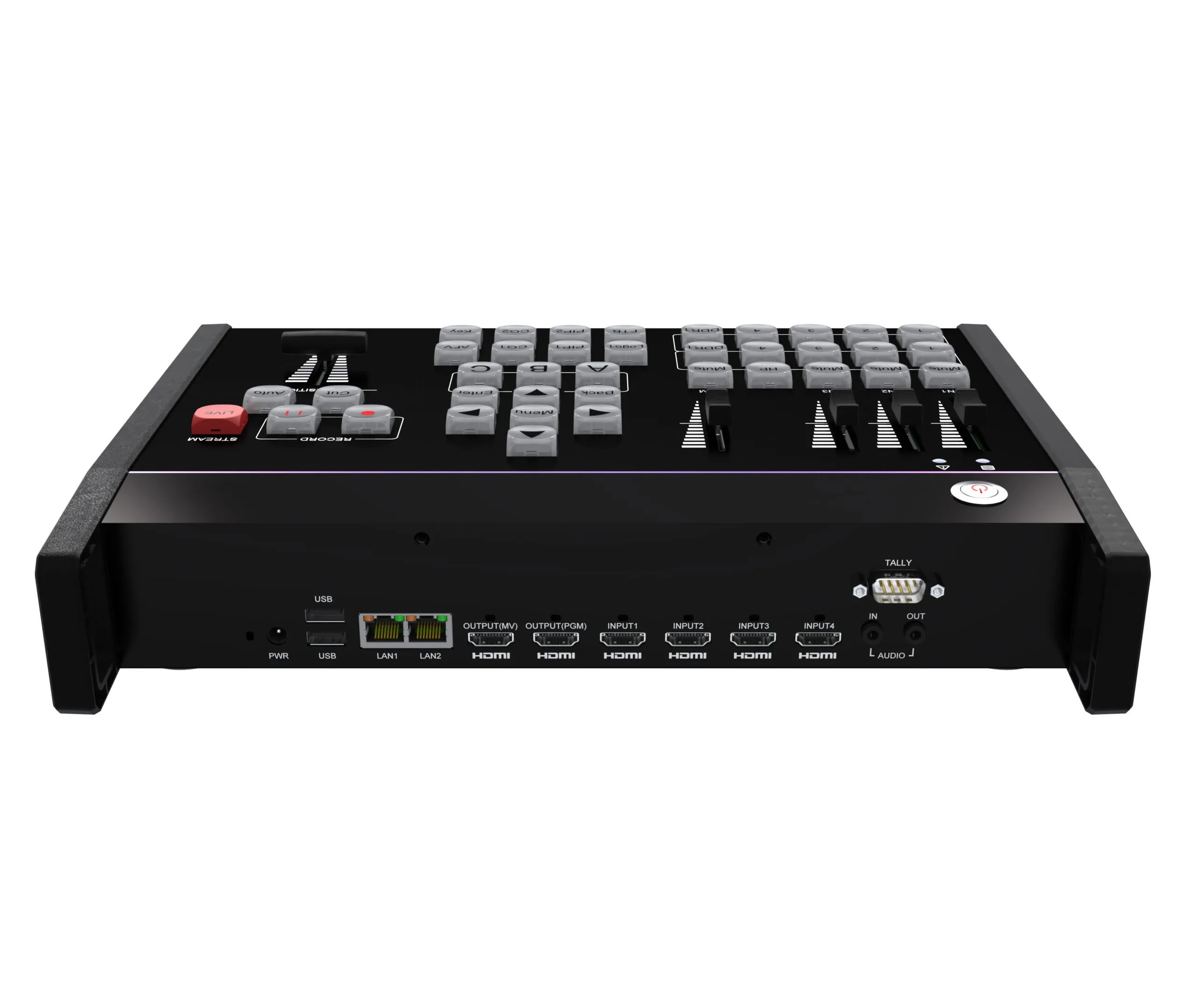 4K Video Switcher for Multi Cameras Live Broadcasting Recording