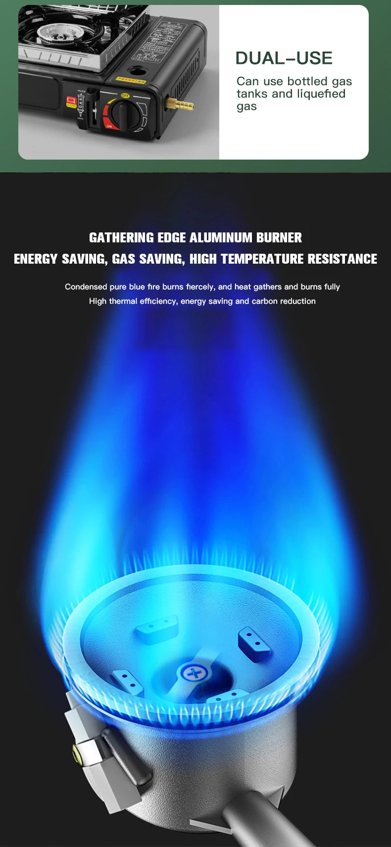 Custom Mini Garden Automatic Ignition Stove Portable Butane Outdoor