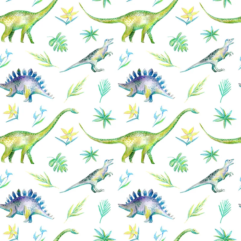 Оптовая продажа, тканый вязаный высококлассный рисунок динозавра, высококачественная ткань с цифровым принтом для брюк, повседневная одежда для куртки и платья