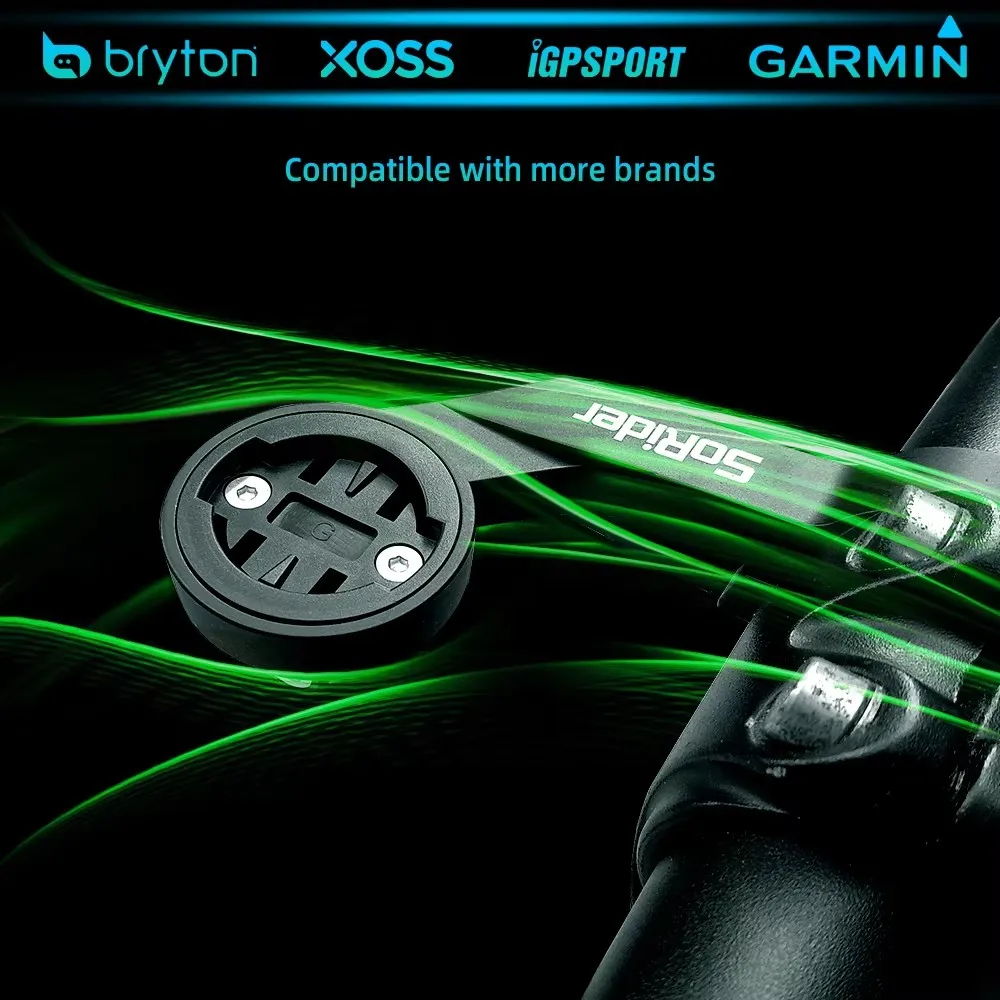 Support Combiné Pour Guidon Vélo - Compatible Garmin, Wahoo, Bryton, GoPro, IGPSport - Neuf