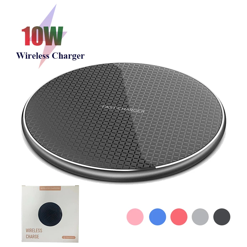 Wireless Charger Pad 10w Aluminum Alloy And Abs Material Qi Wireless Charge  For Mobile Phone With Usb Cable In Set - Buy Wireless Charger Pad 10w,Qi  Wireless Charge,Mobile Phone Wireless Charger Product