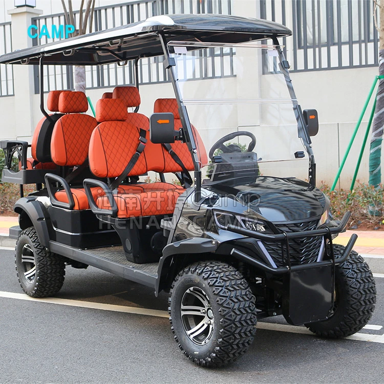 CAMP Fast Shipping Custom Golf Carts 6 Seater Electric Golf Carts Cheap Prices Sightseeing Buggy Car for Sale