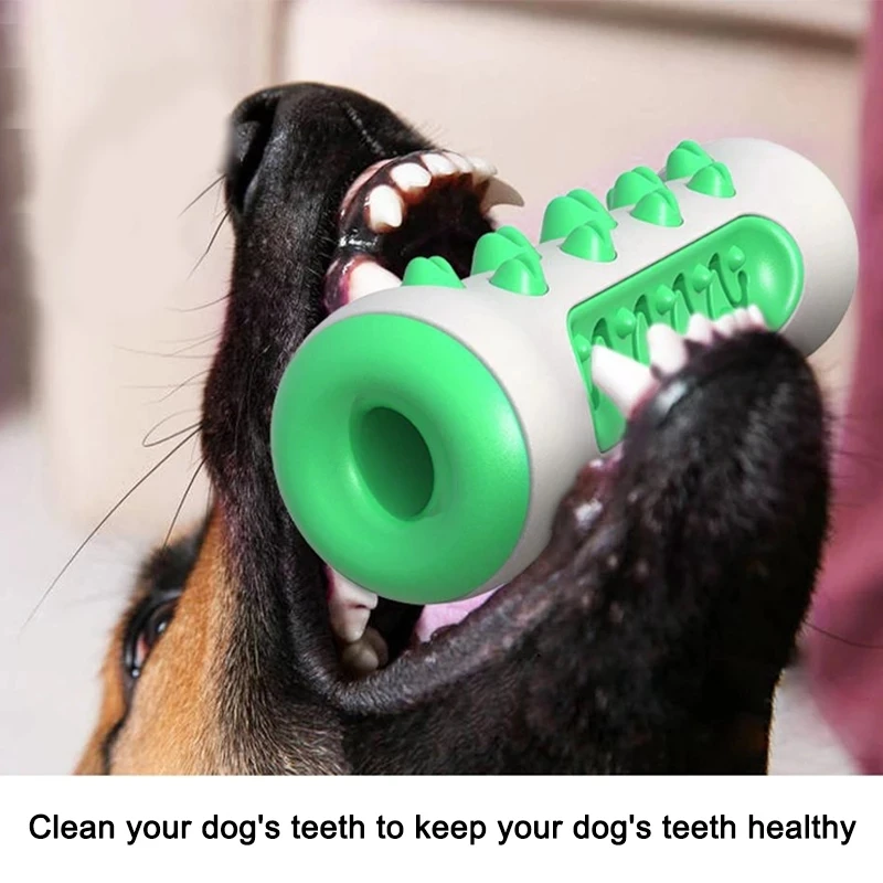 High Quality Durable Puppy Dental Care Dog Cat Rubber Chew Toothbrush Toy manufacture