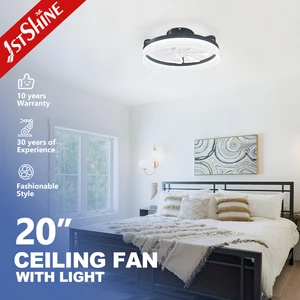 1stshine LED Ceiling Fan Electric Stepless 3 Color LED Lighting Ceiling Fan with Smart Remote