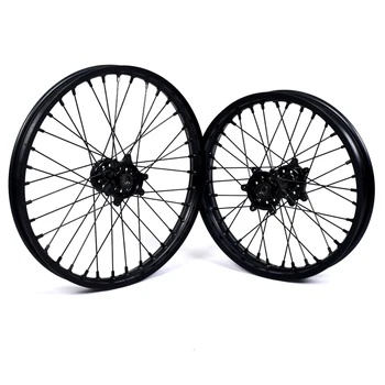 All Black Ultra Bee Wheels Electric Motorcycle Surron Ultra Bee Parts Black Spoke Wheel Set