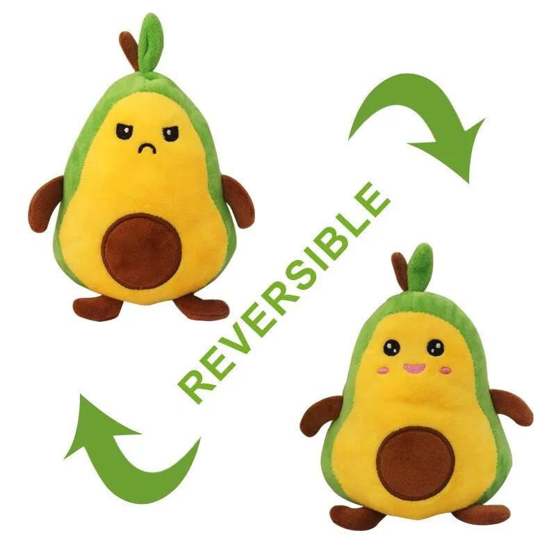 reversible avocado plush