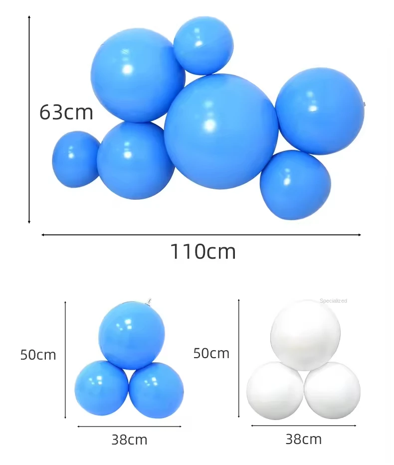 New Material Balloon Garland Arch Set for Festival Birthday Party Decorations Supplies PVC Conjoined Ball