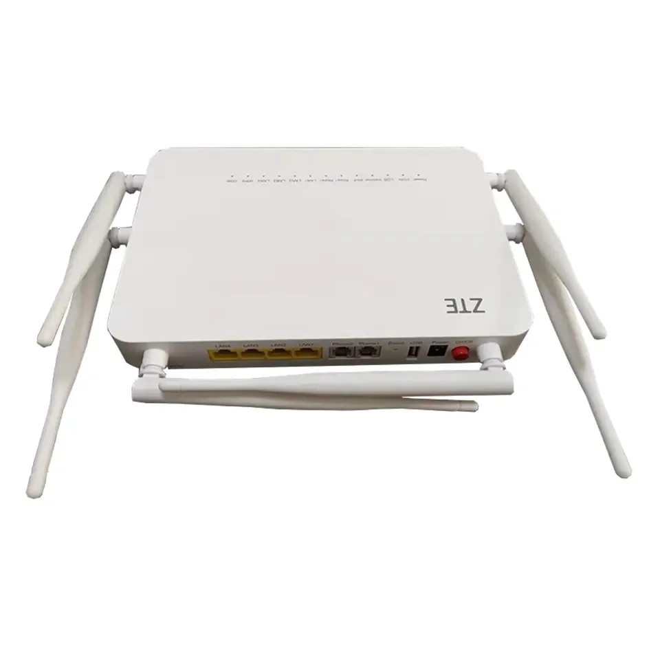 Used Zxhn Zte F680 4ge +2pots + High Dual Band Wifi Gpon Ont Onu Router
