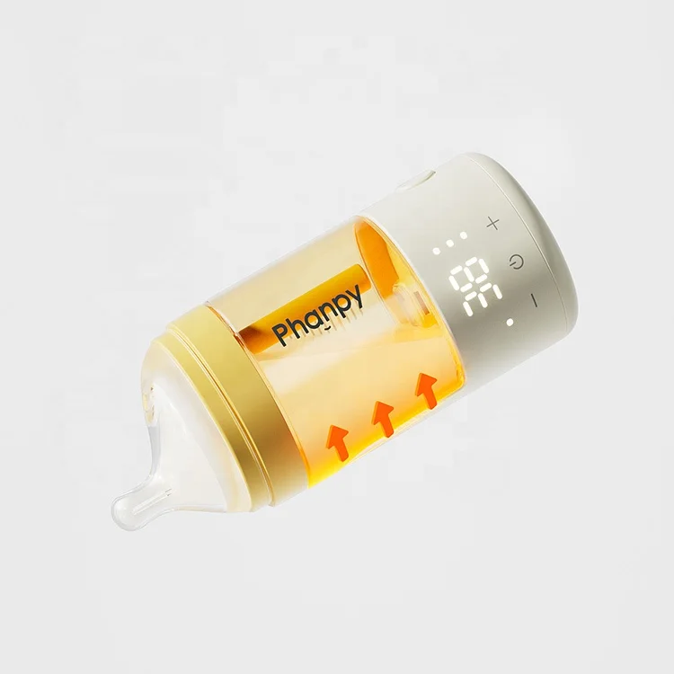 Smart Round Shape Milk Bottles Custom Simulated Breast Feeding Bottle Heater Thermostatic Water Bottle