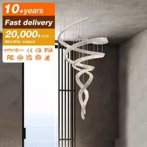 Customizable Switch Control Luxury Living Room Dining Room LED Ceiling Light Fixture Modern Style Crystal Chandelier