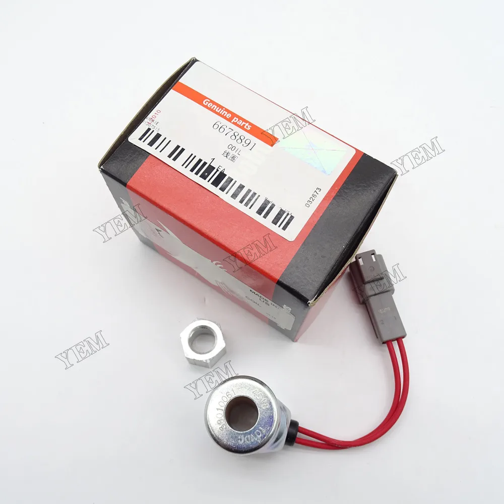Solenoid Coil 6678891 10VDC for Bobcat Engine Rebuild Kit 4