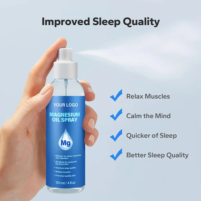 Private Label High Quality Body Care Magnesium Mist Muscle Relaxation Hydrating Magnesium Mist Spray(pic3)