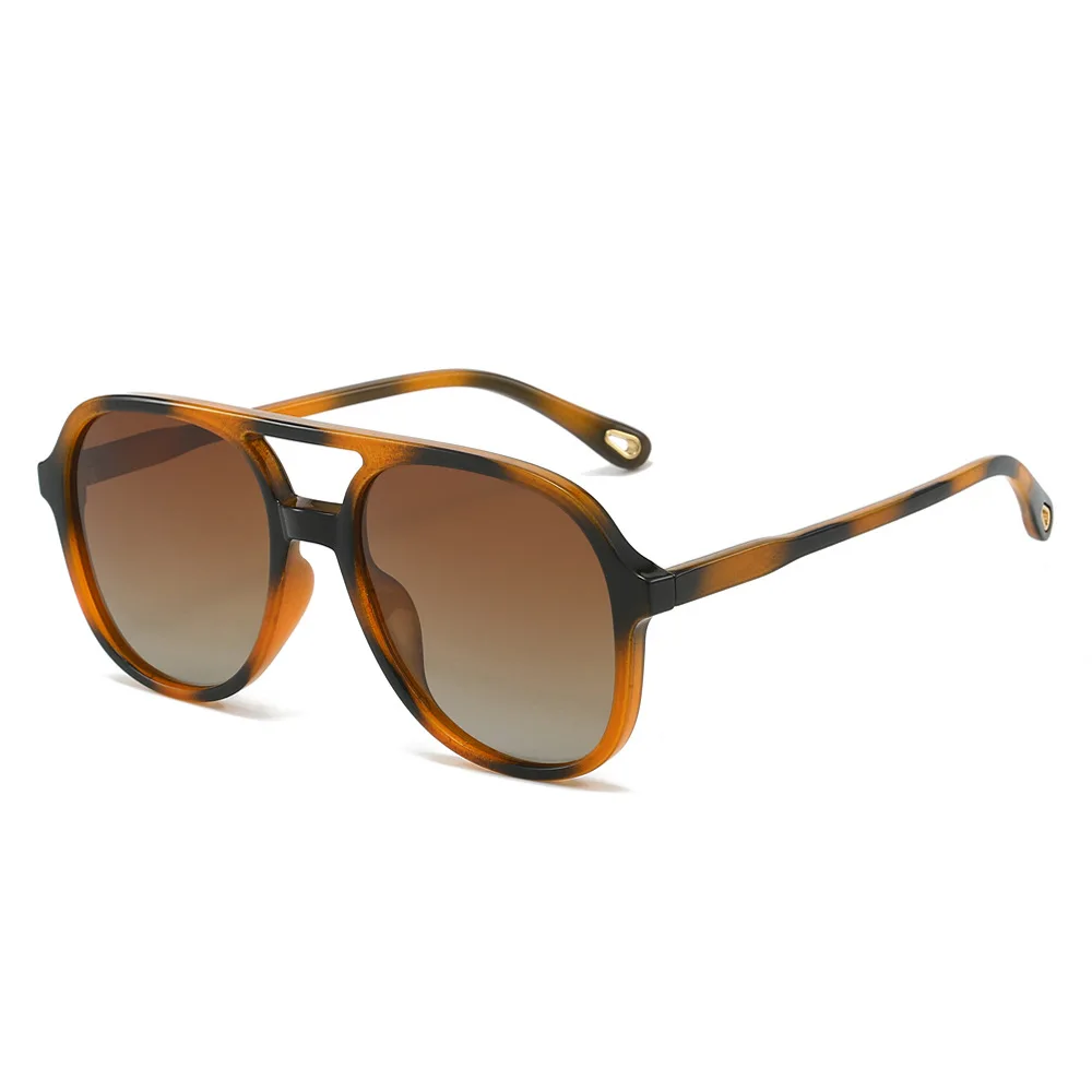 XY9708 Retro Double Bridges Polarized Men Sunglasses Classic