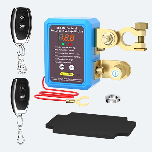 Automatic 12V 240A Remote Kill Switch Wireless Remote Battery ...