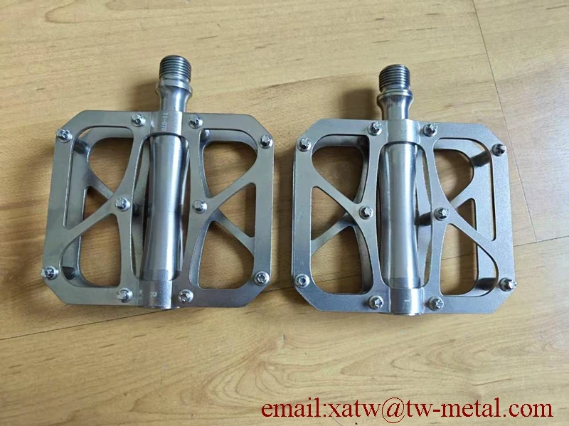 Customized for CNC Titanium Bicycle Pedal Adult Road Bike Parts for City Ride Customized Titanium Bike Pedal