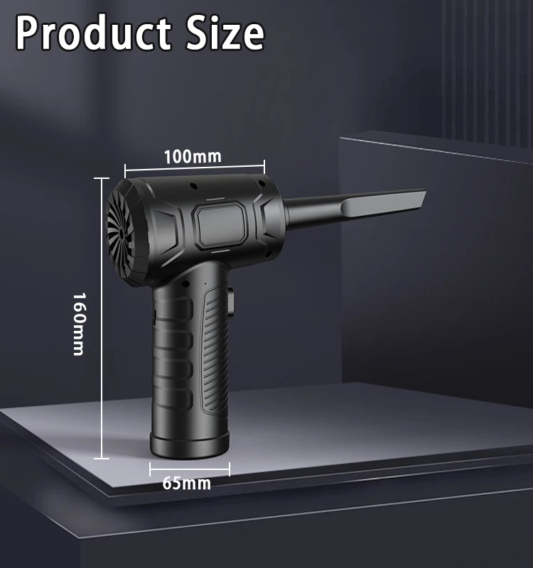 Compressed Air Duster For Computer Keyboard 51000 RPM USB Charging Mini Electric Cordless PC Car Cleaner Wireless Air Blower