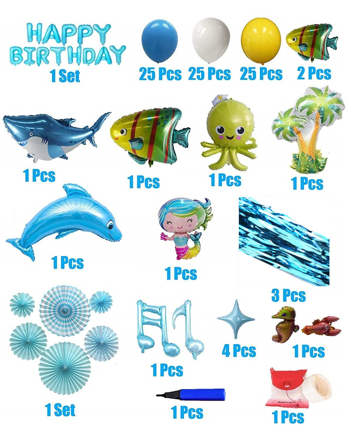 Justforjoyful Set di bacheca per calendario oceanico e mare