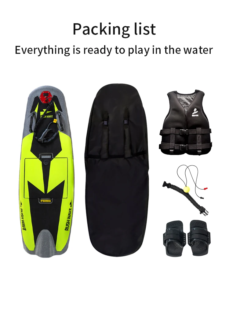 RUSH WAVE SurfKart Jet Ski & Surfboard Kit - Professional Waterplay ...