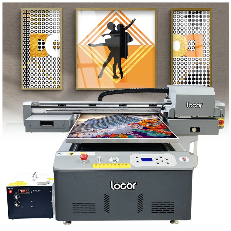 Factory UV-6090 A1 Plastic Acrylic Curing Metal Glass Pen Gift Box Bottles Uv Flatbed