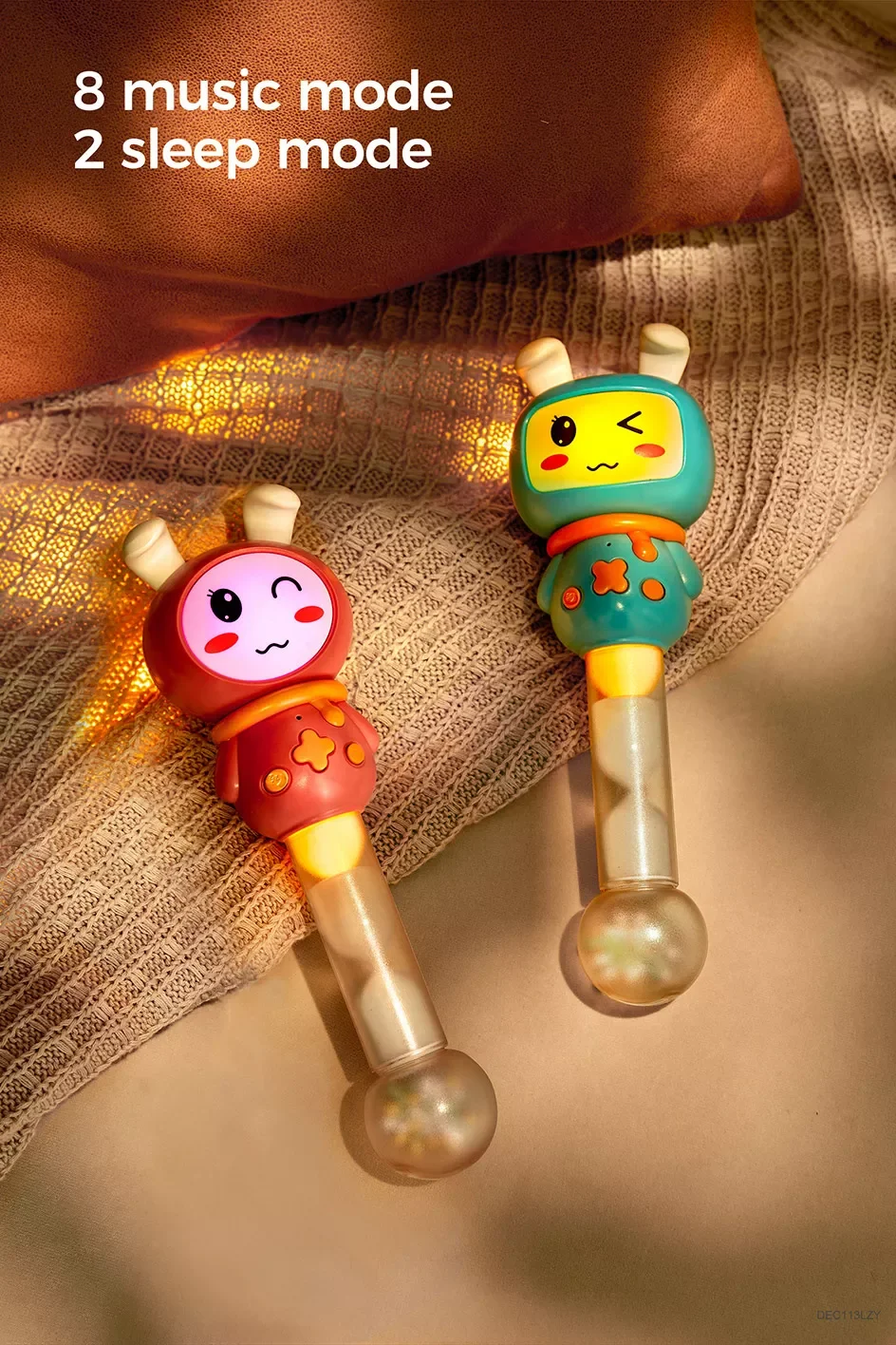 Plastic Electric Sound Lighting Shacking Music Baby Rattle Sleep Soother Toy supplier