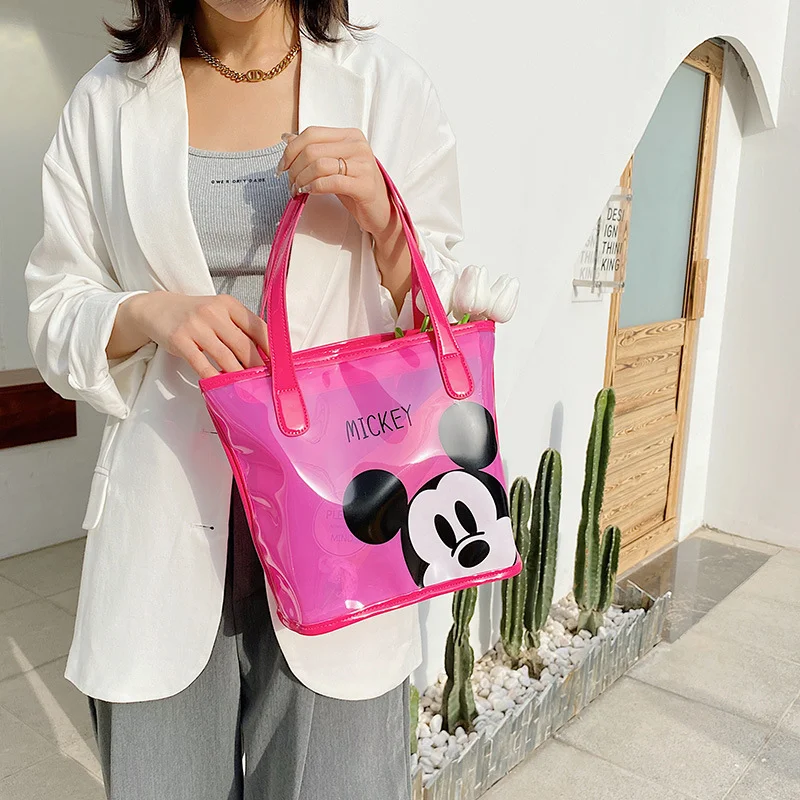 2 x Bolso transparente y negro Mickey Minnie Talla única : Amazon.es:  Zapatos y complementos