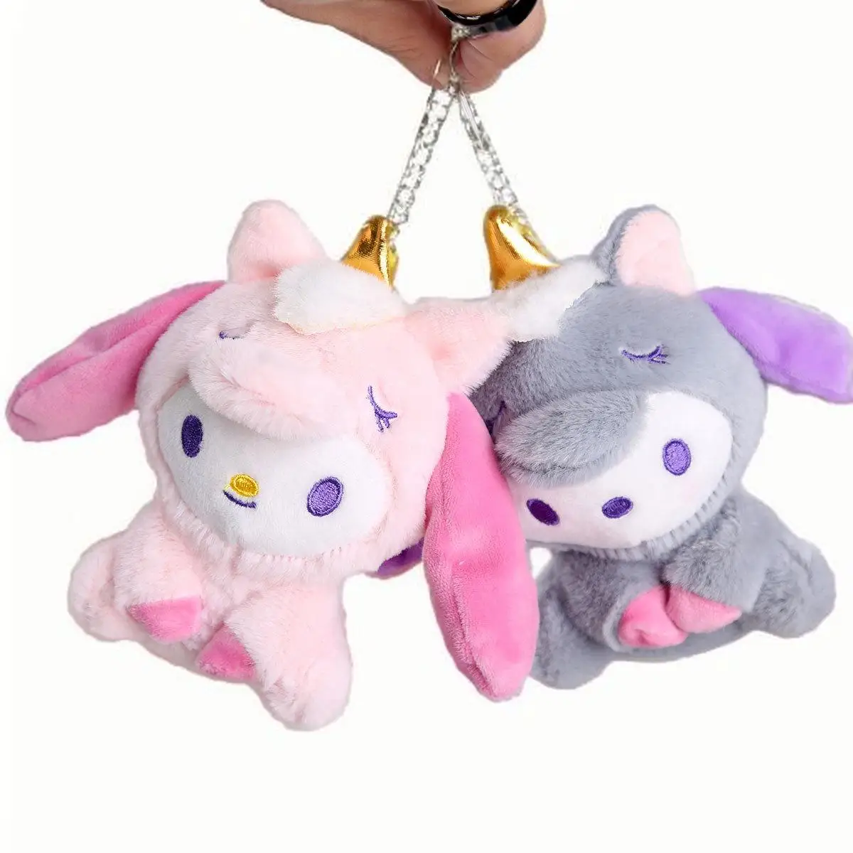 Kawaii 12cm Kulo'mi San'rio Bear Colorful Super Soft Plush Toys