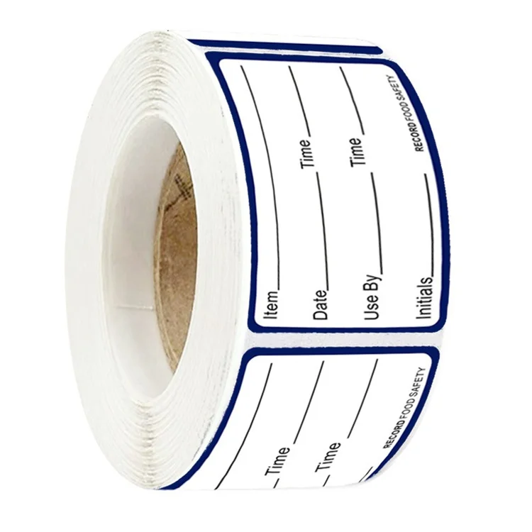 Wholesale Customized Food Storage Date Label Stickers Pet Food Lollipops Cosmetics Beverages Glossy Matte BOPP Vinyl Carton