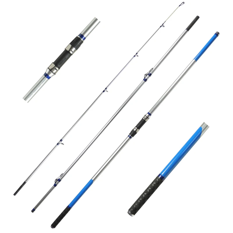 Folding Guide Surf Carbon Fishing Rod 3 Sections Surf Casting Rods