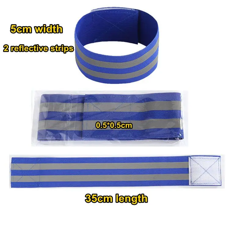 Kid Adult Traffic Worker Wear High Visibility LED Flashing Reflective Safe Elastic Strap Vest Belt Outside Activity