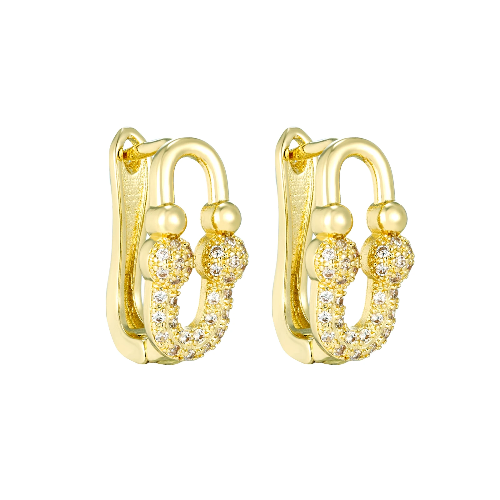 Luxury 14k Gold Plated Zircon Jewelry Set