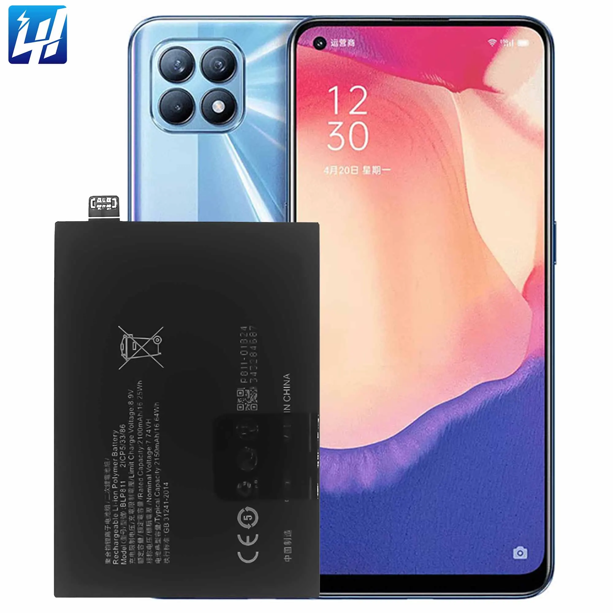 Audiosystem BATTERIA Per OPPO FIND X3 LITE CPH2145 / RENO - Foto 11