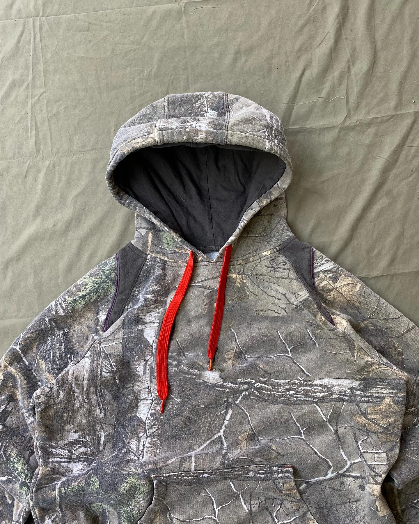 Custom Streetwear Oversized Pullover Real Tree Sublimation All Over Print Camouflage Hood Sweatshirt Camo Jackets Hoodie for Men gallery 3