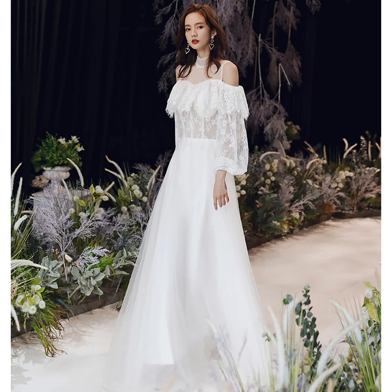 Vestido de novia Vintage Victoriano de encaje con cuentas, novia, antiguo,  proveedor