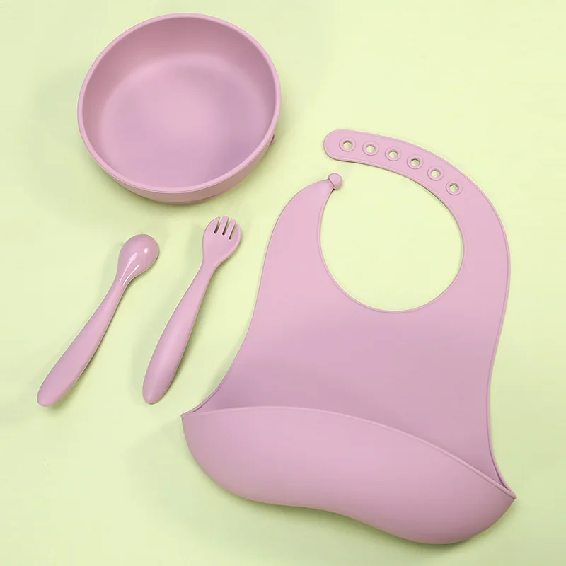 New Arrival Ecofriendly Nontoxic Strong Suction Bowl Spoon Set