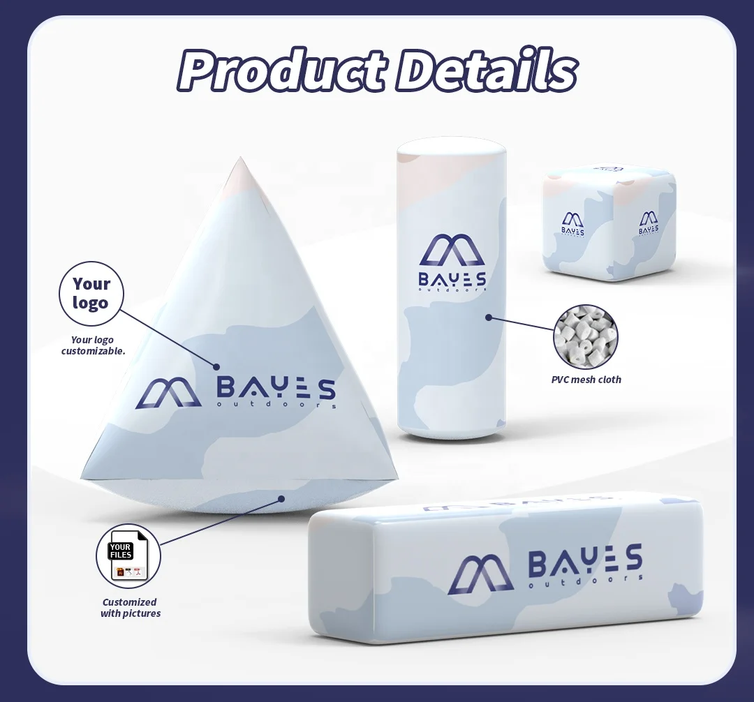 Water Advertising Inflatable Buoy Triangular Racing Floating Buoys for Water for Racing & Navigation