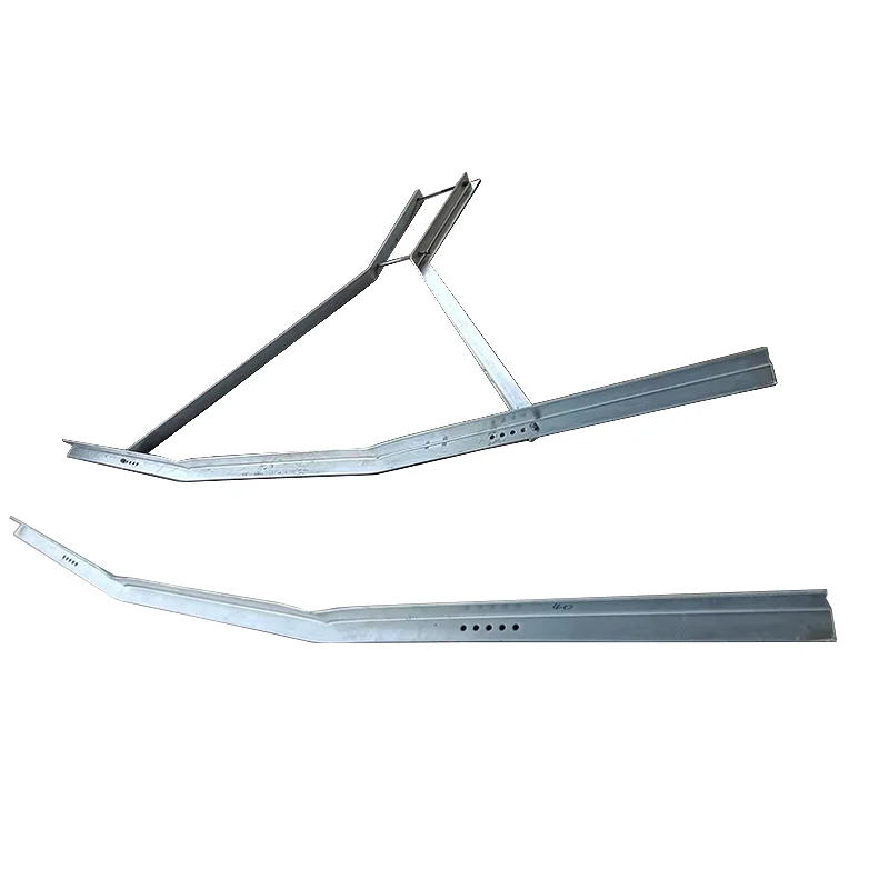 33KV Electrical Cable Fitting Overhead Line Accessories Electric Pole Angle Steel Cross Arm Support