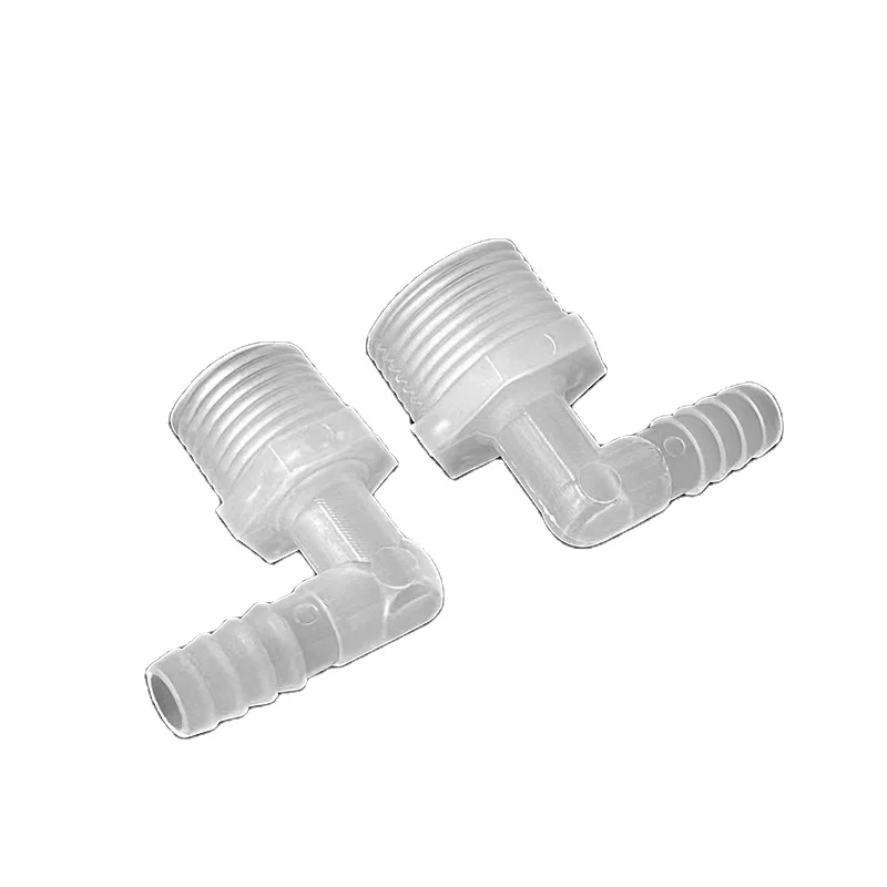 Customizable Plastic PP Hose Connecting Elbow with 6/8/10/12-M10 Threaded Screw for Pipe Fittings OEM & ODM Supported