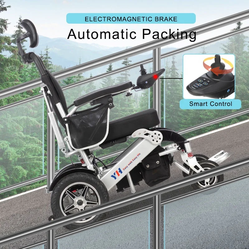 New Design 500W Motor Smart Electric Wheelchair Fully Automatic Reclining Mobility Wheelchair for Adults