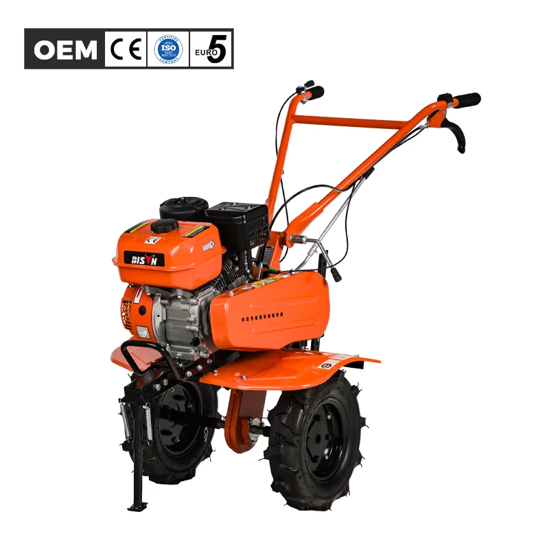 BISON Petrol Engine Hoe Mini Power Tiller 7 Hp Gasoline Power Cultivator