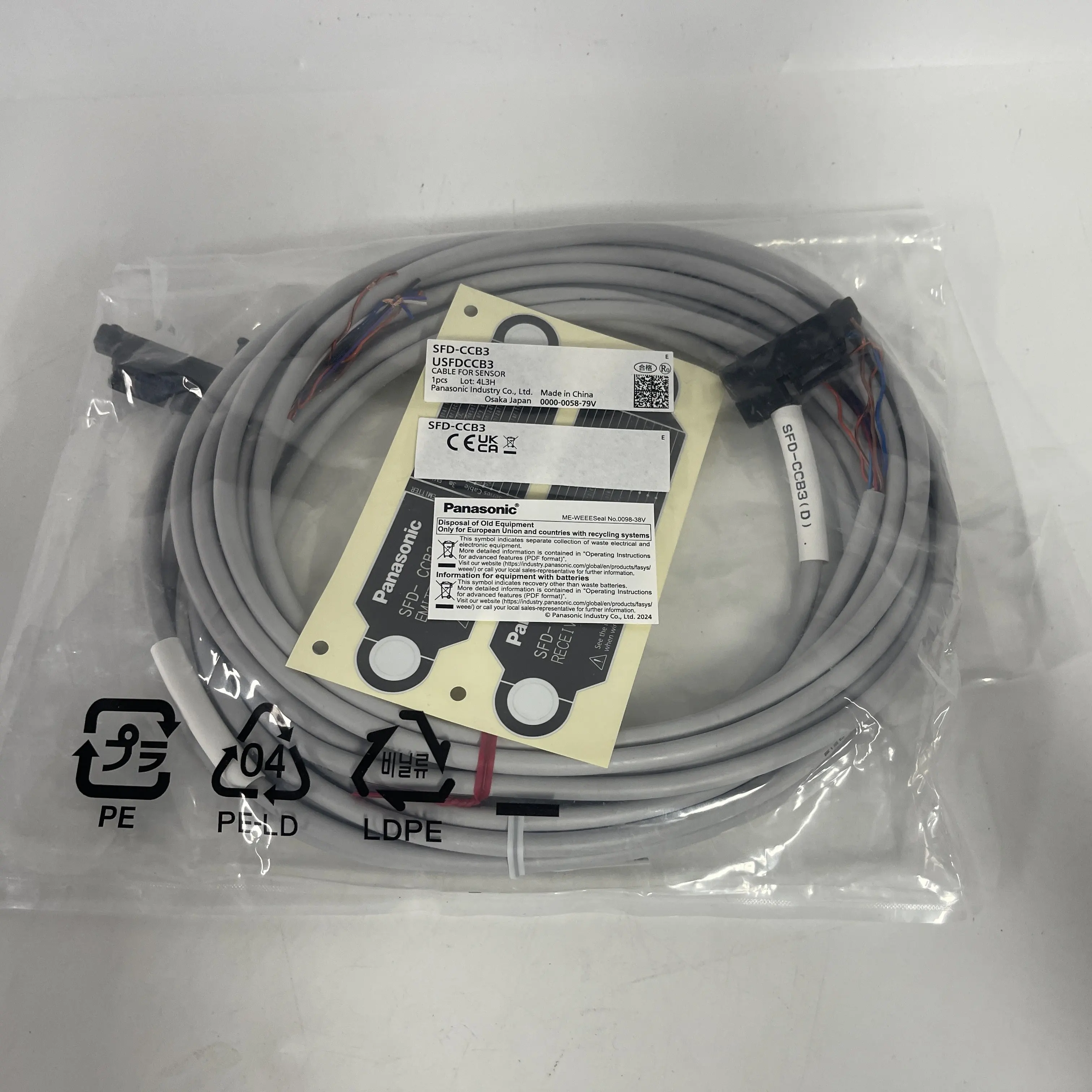 Panasonic Laser Sensor Cable SFD-CCB3 Panasonic Laser Sensor Cable SFD-CCB3
