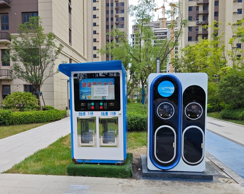 Business Self Service Automatic Refill Hydrogen Rich Purified Water Dispenser Bottle Vending Machine with Coin Operated