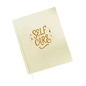 Drop Shipping Pink Wellness Journal Notebook for Women Self Care to Reduce Anxiety and Improve Mental Health Paper Cover