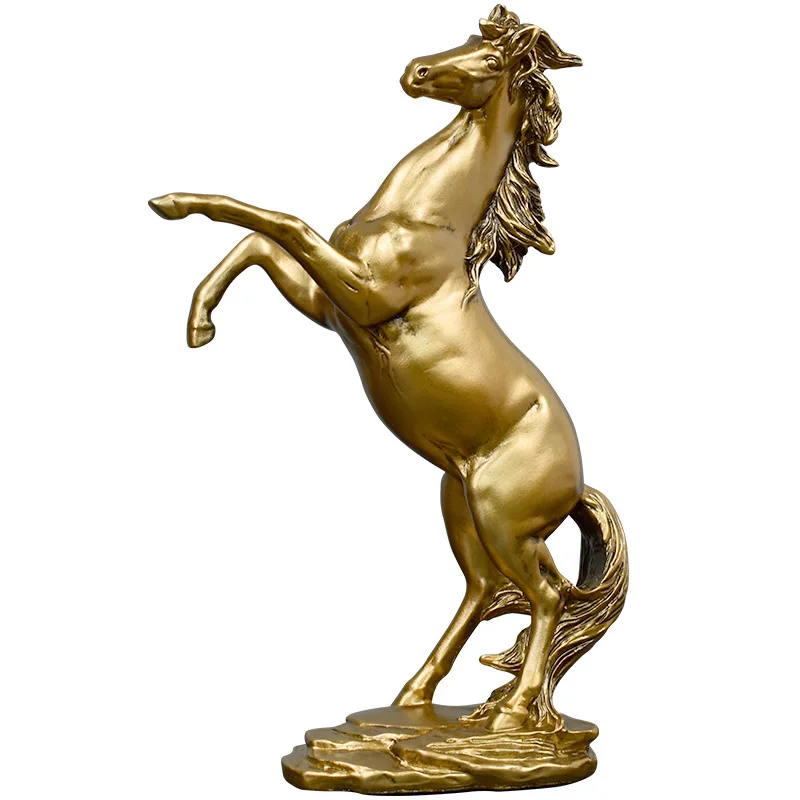 Polyresin Arts Handmade Gold Finished Bronze Horse Statue For Indoor Table Home Decor Buy