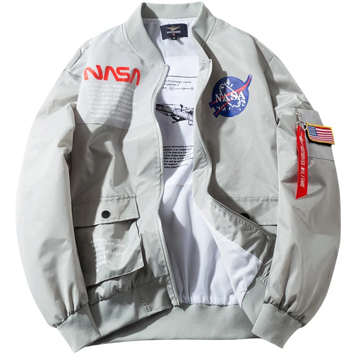 men nasa bomber jacket