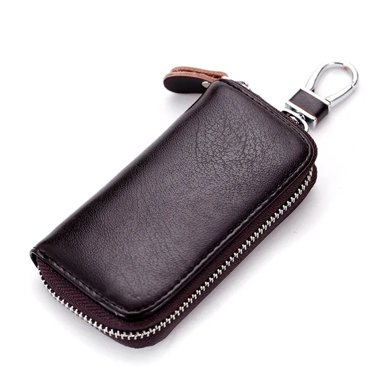 Wholesale Zipper Around Leather Mini Keychain Wallet Men Key Holder Case -  China Keycase and Keychain price